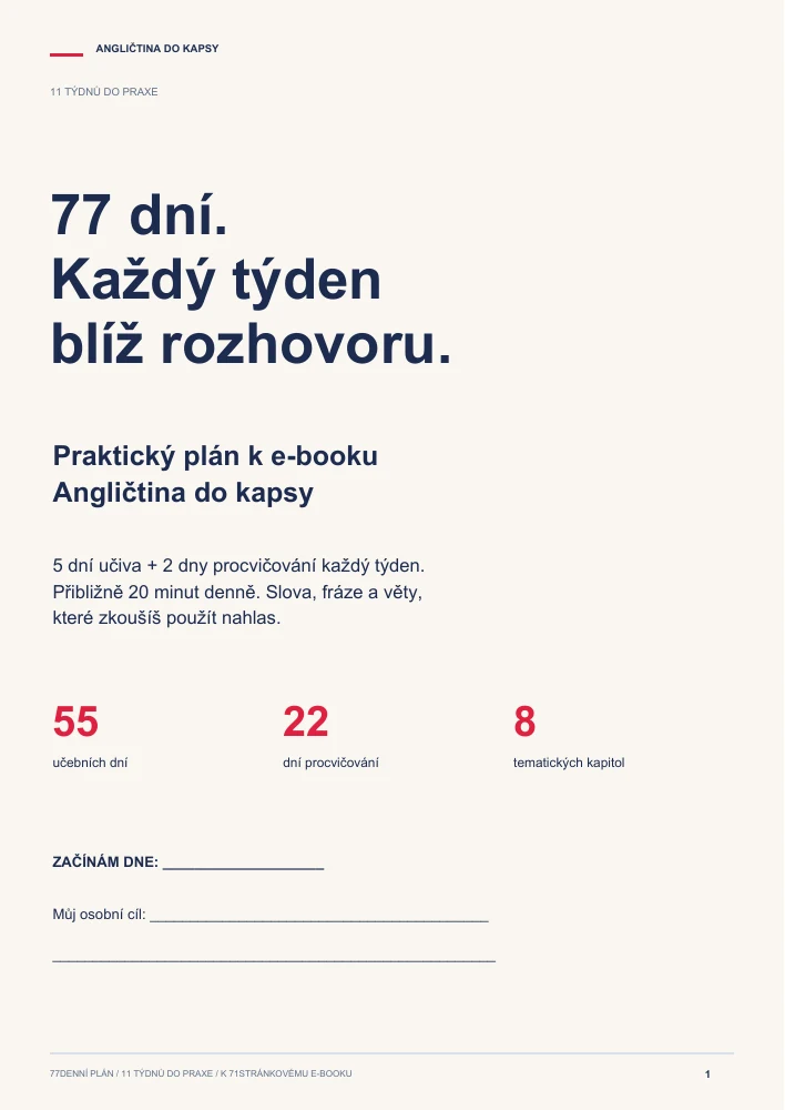 Obálka nového 77denního plánu